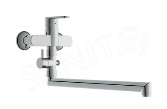 Cersanit vannas maisītājs Cari ar 30cm grozāmu snīpi un diverteri, hroms